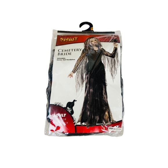 Spirit Halloween Cemetery Bride Costume Stretchy Dress Spooky Party Outfit - Picture 1 of 5